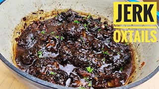 Jamaican Jerked Oxtails Smoked [upl. by Fadas436]