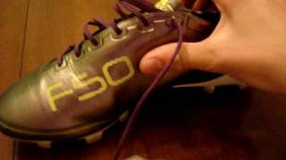 adidas F50 adizero Synthetic  Chameleon PurpleWhiteElectricity  REVIEW [upl. by Wistrup]