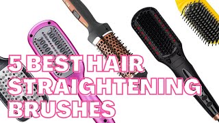 5 Best Hair Straightening Brushes for 2021 [upl. by Ardehs]