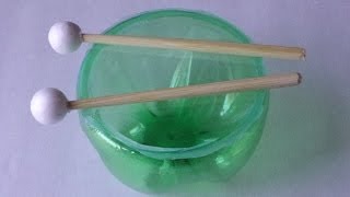 Recycling Activities for Kids How to Make aTimpani DrumEasy Plastic Bottles Crafts [upl. by Penhall]