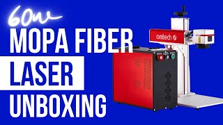 OMTECH 60w Mopa Fiber Laser Unboxing amp Setup [upl. by Timms]