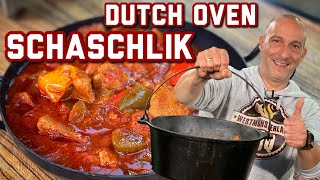 Dutch Oven Schaschlik  Westmünsterland BBQ [upl. by Naitsabas]