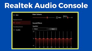 Download and Install Realtek audio console in windows 10 [upl. by Danny]