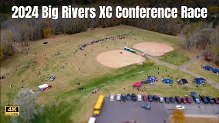 Girls Big Rivers XC Conference Race Drone Footage 2024 [upl. by Kondon]