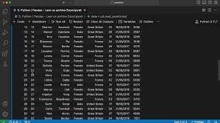 610 Python  Pandas  Leer un archivo Excel [upl. by Ahsinehs]