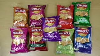 Walkers Crisps 9 Flavors Guide [upl. by Oiramal772]