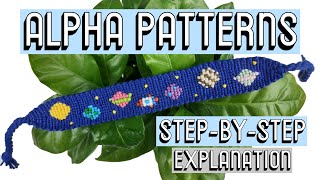 HOW TO READ ALPHA PATTERNS CC  Friendship Bracelets [upl. by Petrina]