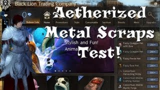 Guild Wars 2  Aetherized Metal Scraps Salvage Test FOR SCIENCE [upl. by Aicerg]