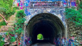 Exploring the HAUNTED Moonville Tunnel in Ohio [upl. by Yarrum]