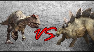 Allosaurus vs Stegosaurus  SPORE [upl. by Berte]