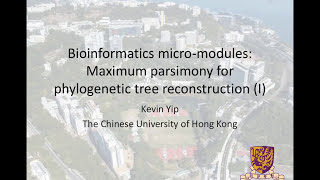 09 Maximum parsimony for phylogenetic tree reconstruction I [upl. by Kirshbaum]