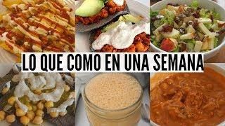 LO QUE COMO EN UNA SEMANA  VIDA VEGANA [upl. by Anama]