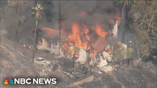 Californias Edgehill Fire destroys several homes [upl. by Deutsch]