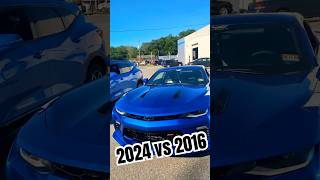 2024 vs 2016 Camaro Color War Blazer Riptide hyper blue chevy ss rs blues colors cars [upl. by Ariuqahs]