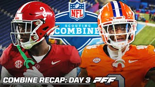 2024 NFL Combine Day Three Recap  PFF [upl. by Llertram]