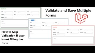 Laravel Tip  Validate and Save Multiple Form in Laravel  How to Validate Multiple Forms in Laravel [upl. by Hairu]