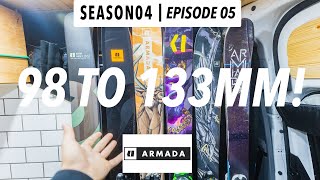 All of my ARMADA SKIS  98mm to 133mm [upl. by Yecnuahc]