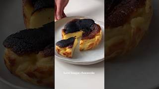 Burnt Basque Cheesecake basquecheesecake cheesecake cake recipe cooking hungry dessert [upl. by Hoehne]