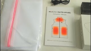 WASOTO Heated Vest Warmth in Style REVIEW [upl. by Ahsenauq]