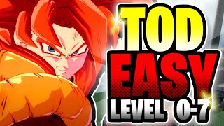 SS4 GOGETA EASY TOD COMBO ▰ LEVEL 07 STEP BY STEP GUIDE  Dragonball FighterZ [upl. by Noeht953]