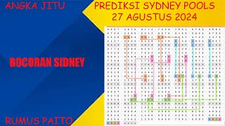 PREDIKSI PAITO SIDNEY HARI INI 27 AGUSTUS 2024  ANGKA JITU SIDNEY  RUMUS SIDNEY  RUMUS PAITO [upl. by Hegyera]