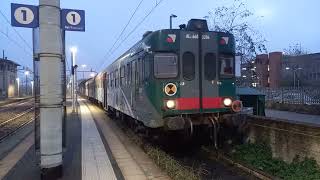 ALn668 32063249 in servizio R CremonaPavia 14 Dicembre 2023 Manovra verso il deposito [upl. by Wilen130]