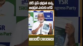 జెడ్ ప్లస్ భద్రత ఉన్న ఇంకా అభద్రత ఎందుకు జగన్YSRTV [upl. by Erland]