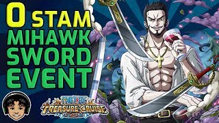 Walkthrough for 0 Stamina Mihawk Sword Challenge One Piece Treasure Cruise [upl. by Sonny810]