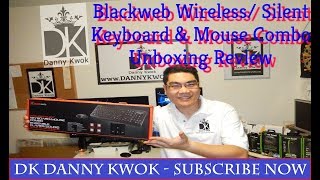 Blackweb WirelessSilent Keyboard and Mouse Combo  unboxing Product Review [upl. by Deck]