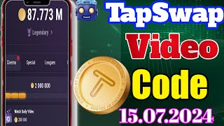 Tapswap Bitcoin Integration Code 21 July Bitcoin Integration Video Code Kya hai Tapswap Code Today [upl. by Atlee]