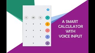 how to build a smart calculator with voice input [upl. by Tillman]