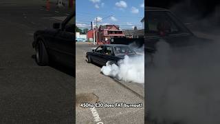 If your friend asks you for a burnout you give them what they ask for e30 burnout [upl. by Onitrof]