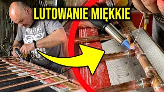 Lutowanie rur miedzianych  LUTOWANIE MIĘKKIE [upl. by Berty]