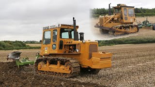 Ploughing with 1984 Cat D6D SA VHP amp 8f Dowdeswell DP1  Subsoiling with Cat D6D and Cousins VForm [upl. by Arac]