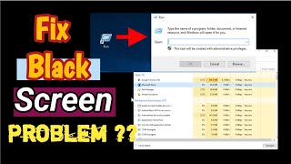 How to Fix a Black Screen Problem in Windows  Resolve the Issue [upl. by Tewfik]