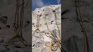 Best solution for breaking hard rock pistonrocksplitter [upl. by Dunston]