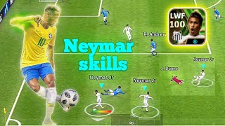 Neymar junior special skills  Sombrero  Rabona  efootball 2024 mobile neymar efootball pes [upl. by Ayanal]