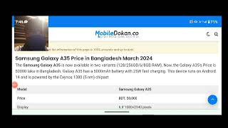 Samsung Galaxy A35 Review  Best Phone Under Budget 2024 [upl. by Airdnalahs837]