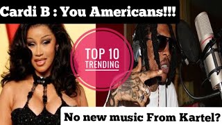 why vybz kartel dont drop new music as yet  Cardi B diss them Top 10 Trending [upl. by Sharma303]