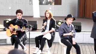 150418 세븐틴프로젝트 마로니에 공연 quot너때문에quot vocal unit [upl. by Bonner]