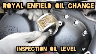 All New Classic 350 DIY  ENGINE OIL DRAIN AND FILL Classic350 reborn motorcycle royalenfield [upl. by Akirre]