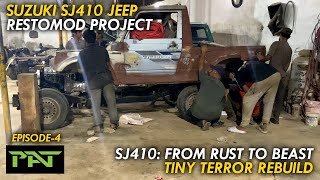 SJ410 From Rust to Beast Tiny Terror Rebuild  Suzuki SJ410 Jeep  RestoMod Project  Episode 4 [upl. by Eked]