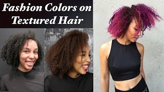 Fashion Colors on Textured Hair [upl. by Ime]