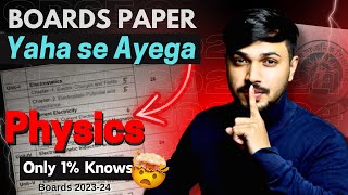 Physics Paper Yaha se Ayega 😱✅ Chapterwise Weightage for Class 12 Boards 202324 🔥 class12 cbse [upl. by Kurland219]