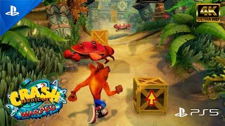 Crash Bandicoot Warped PS5 4K HDR Gameplay  Part 1 [upl. by Kym]