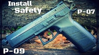 How To Change A CZ P07 or P09 Decocker To A Safety HD [upl. by Irrehs]