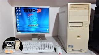 TURBO X SERVER x2 CPU Intel P3 10Ghz Coppermine Start Windows XP Pro in Year 2024  Short Video [upl. by Nauqel]