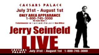 Jerry Seinfeld Back at Caesars Palace  Caesars Palace Las Vegas [upl. by Nahbois]