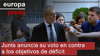 Junts anuncia su voto en contra a los objetivos de déficit [upl. by Eleonore]