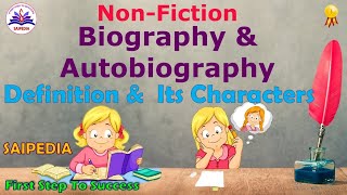 Biography amp Autobiography Meaning Features amp Difference explained in Tamil Non Fiction Literary [upl. by Inimod]